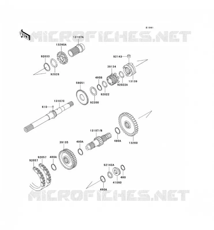 TRANSMISSION Kawasaki SSV 620 2005 MULE 3000  KAF620-G5