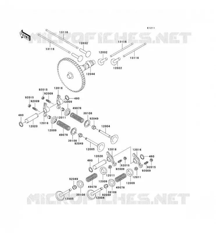 SOUPAPE/ARBRE A CAME Kawasaki SSV 620 2006 MULE 3000  KAF620G6F