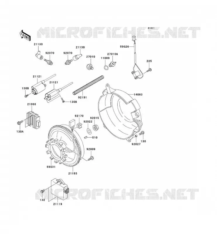 GENERATEUR/BOBINE Kawasaki SSV 620 2006 MULE 3000  KAF620G6F