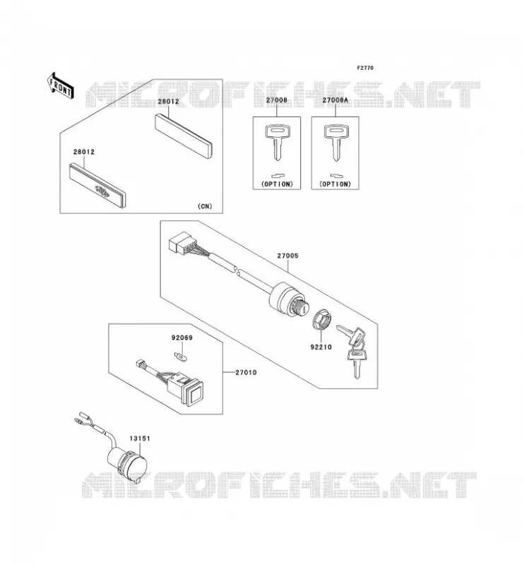 CONTACTEUR Kawasaki SSV 620 2007 MULE 3000  KAF620G7F