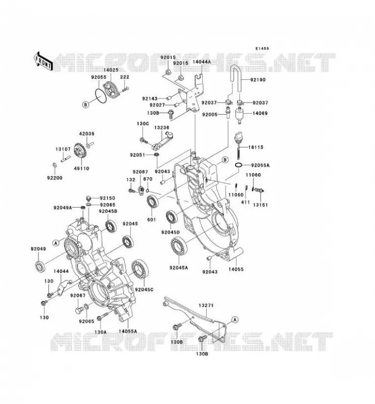 PONT Kawasaki SSV 620 2008 MULE 3000  KAF620G8F