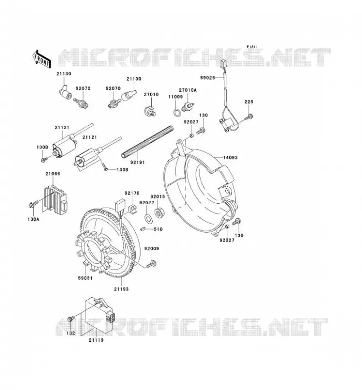 GENERATEUR/BOBINE Kawasaki SSV 620 2006 MULE 3010 4X4  KAF620H6F