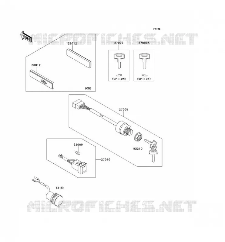CONTACTEUR Kawasaki SSV 620 2008 MULE 3010 4X4  KAF620H8F