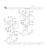 GARDE BOUE ARRI&Egrave;RE pour Kawasaki MULE 3010 TRANS 4X4 2007