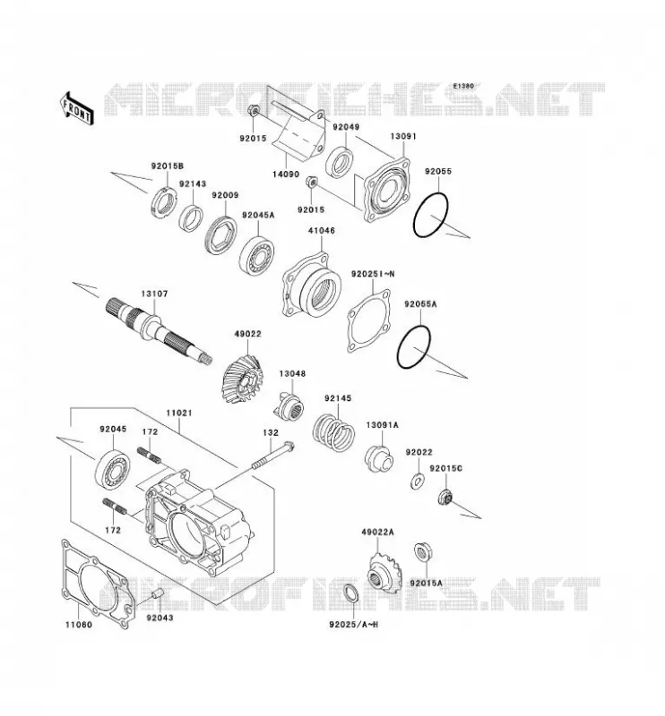 CARDAN Kawasaki SSV 620 2005 MULE 3010 TRANS 4X4  KAF620-K1