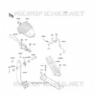 PEDALE DE FREIN/LEVIER ACCELERATEUR pour Kawasaki MULE 3010 TRANS 4X4 2008