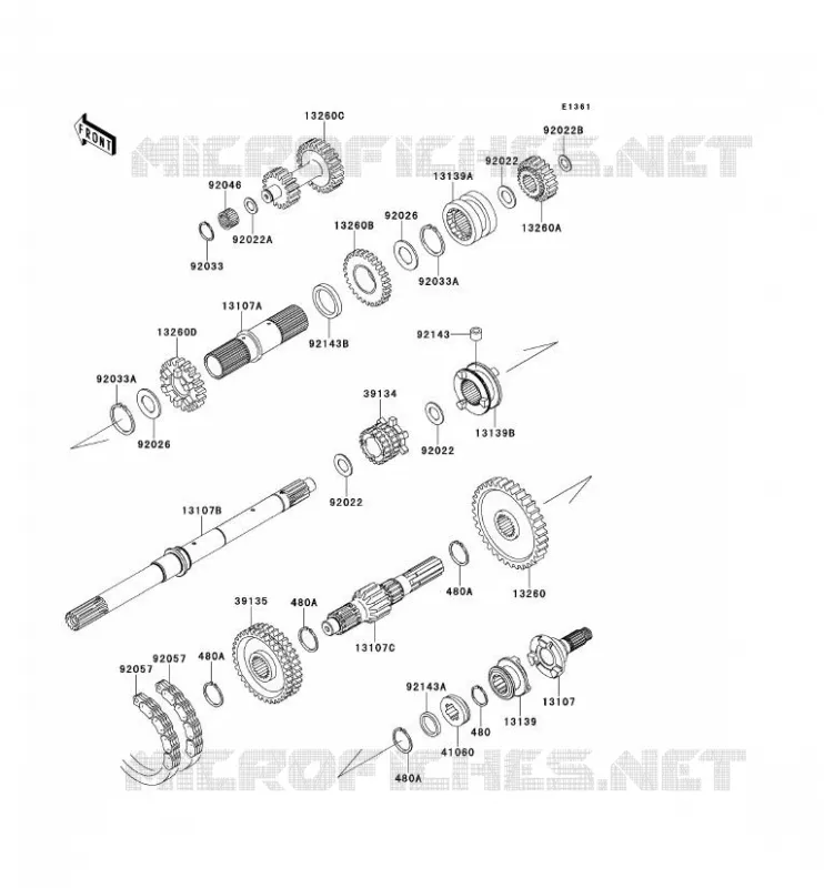 TRANSMISSION Kawasaki SSV 620 2009 MULE 4010 4X4  KAF620M9F
