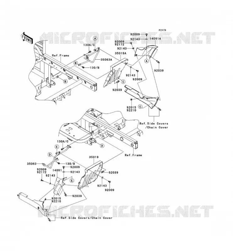 BAVETTE Kawasaki SSV 620 2011 MULE 4010 4X4  KAF620MBF