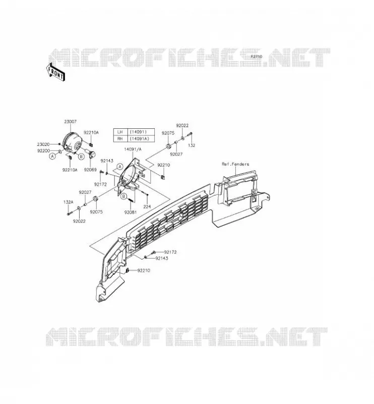 OPTIQUE(S) Kawasaki SSV 620 2015 MULE 4010 4X4  KAF620MFF