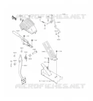 PEDALE DE FREIN/LEVIER ACCELERATEUR pour Kawasaki MULE 4010 4X4 2015