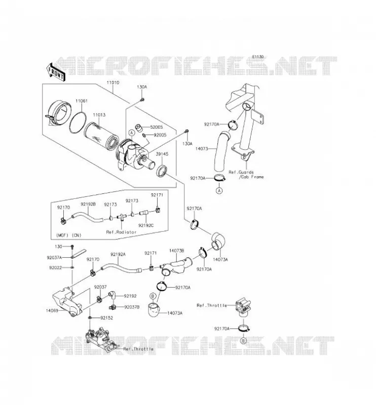 FILTRE A AIR Kawasaki SSV 620 2015 MULE 4010 4X4  KAF620MFF