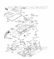 GARDE BOUE pour Kawasaki MULE 4010 4X4 2009