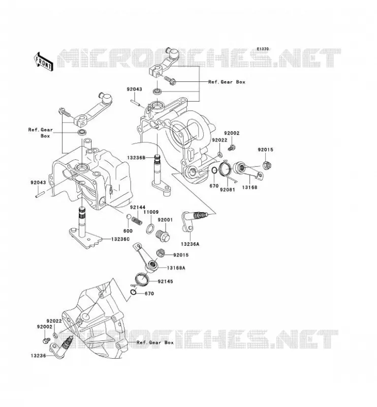 SELECTEUR Kawasaki SSV 620 2009 MULE 4010 4X4  KAF620N9F