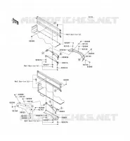 GARDE BOUE ARRI&Egrave;RE pour Kawasaki MULE 4000 2010
