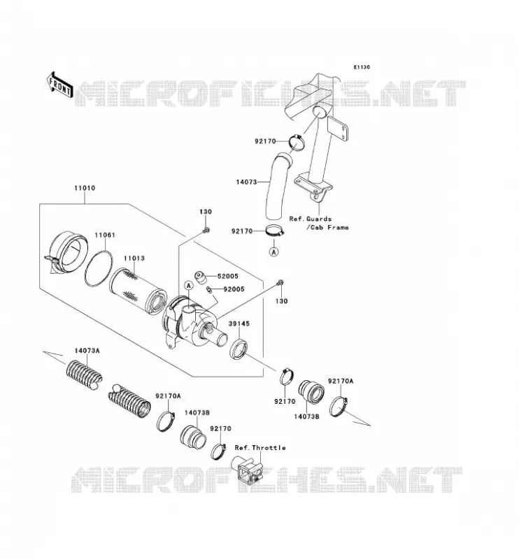 FILTRE A AIR Kawasaki SSV 620 2010 MULE 4000  KAF620PAF