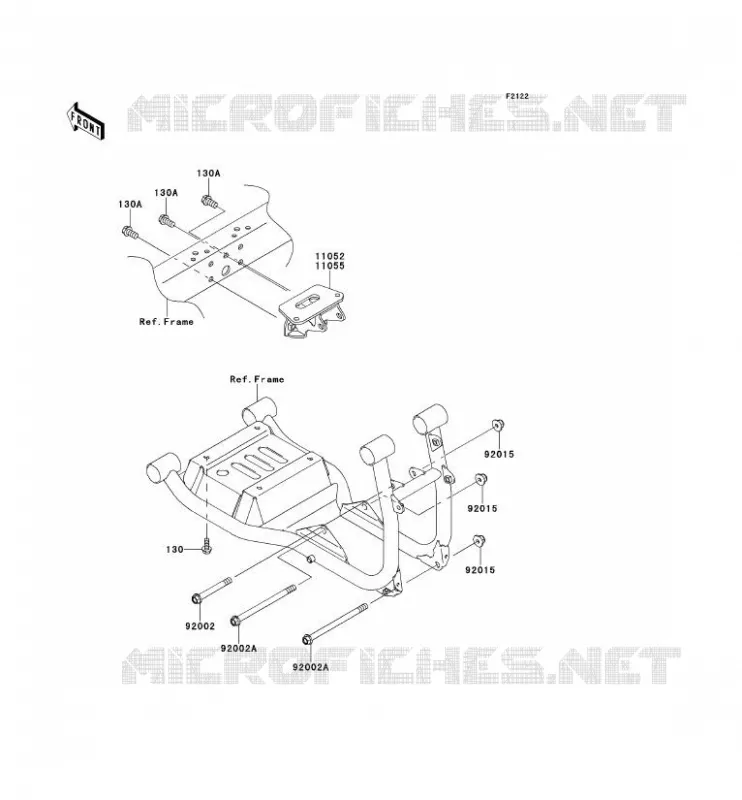 SUPPORT MOTEUR Kawasaki SSV 620 2010 MULE 4000  KAF620PAF
