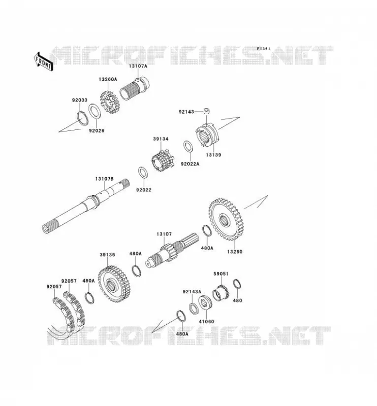 TRANSMISSION Kawasaki SSV 620 2011 MULE 4000  KAF620PBF
