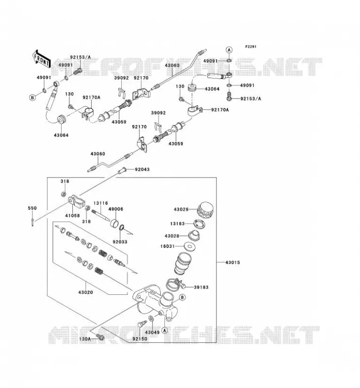 MAiTRE CYLINDRE Kawasaki SSV 620 2013 MULE 4000  KAF620PDF