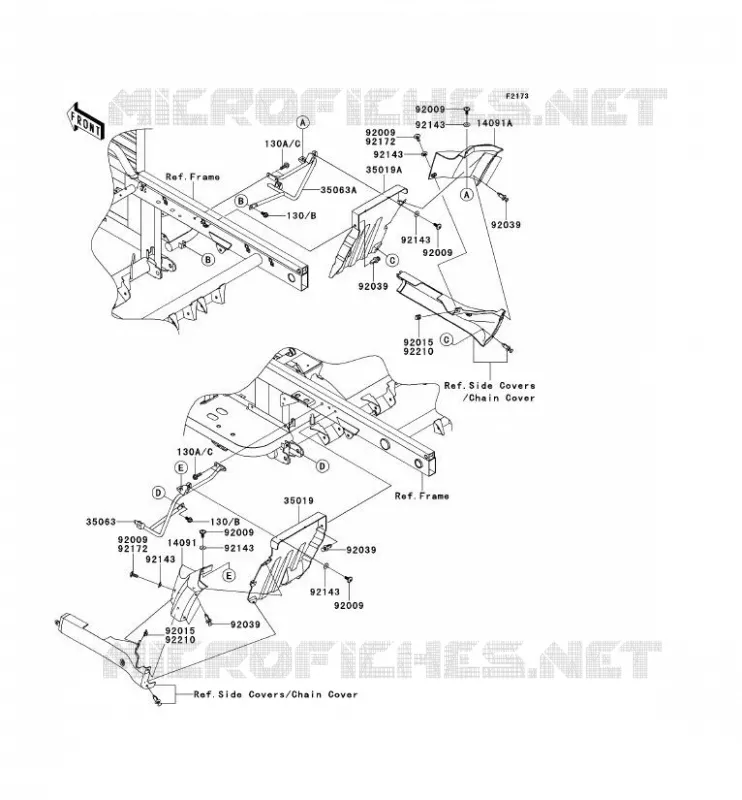 BAVETTE Kawasaki SSV 620 2013 MULE 4000  KAF620PDF
