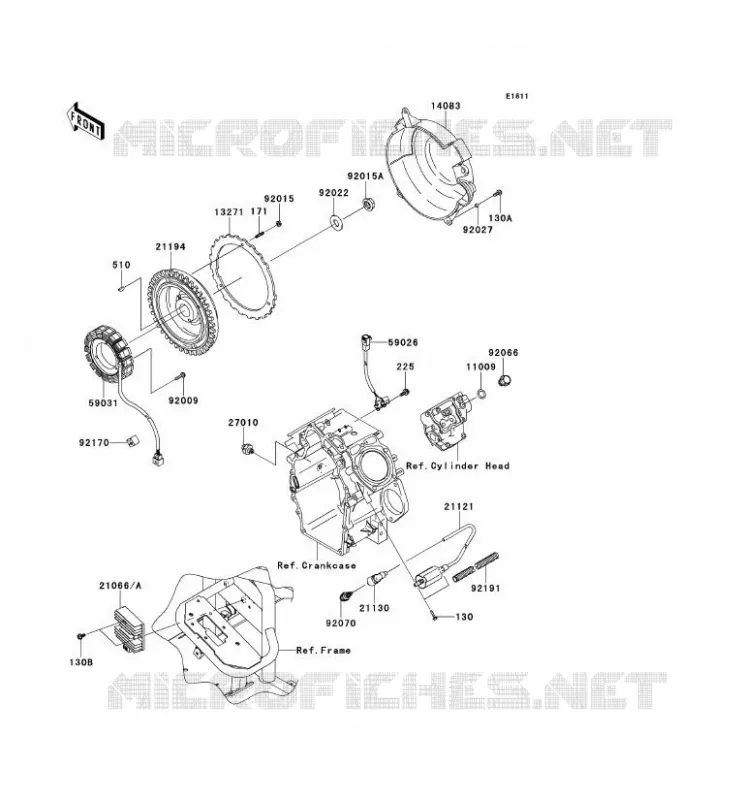 GENERATEUR/BOBINE Kawasaki SSV 620 2013 MULE 4000  KAF620PDF