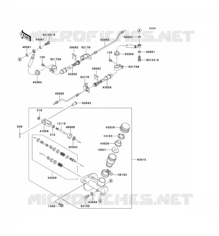 MAiTRE CYLINDRE Kawasaki SSV 620 2013 MULE 4000  KAF620PDF