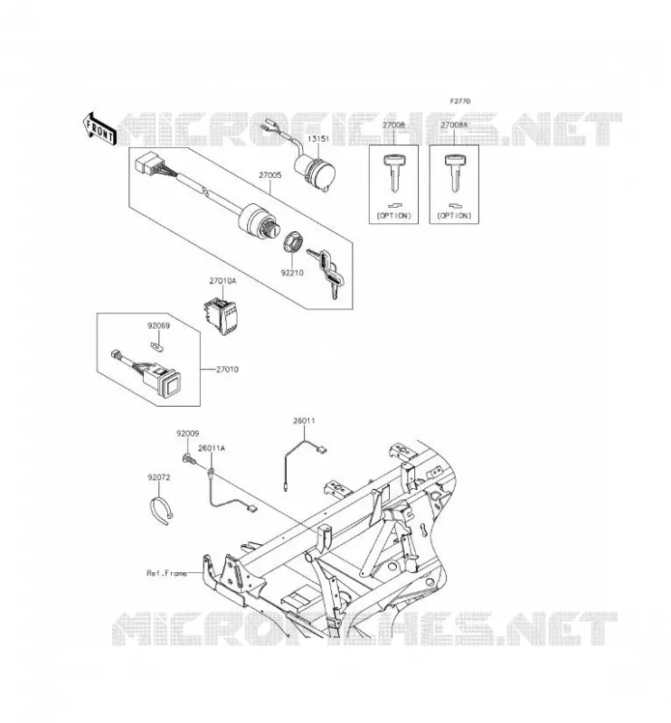 CONTACTEUR Kawasaki SSV 620 2014 MULE 4000  KAF620PEF