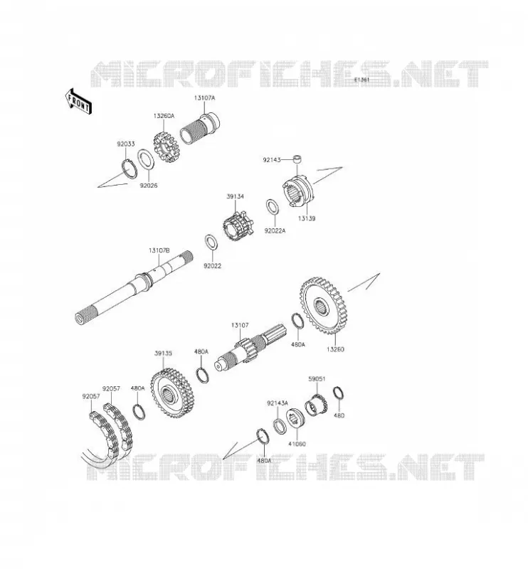 TRANSMISSION Kawasaki SSV 620 2014 MULE 4000  KAF620PEF