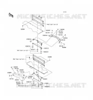 GARDE BOUE ARRI&Egrave;RE pour Kawasaki MULE 4010 TRANS 4X4 2009