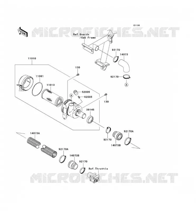 FILTRE A AIR Kawasaki SSV 620 2009 MULE 4010 TRANS 4X4  KAF620R9F