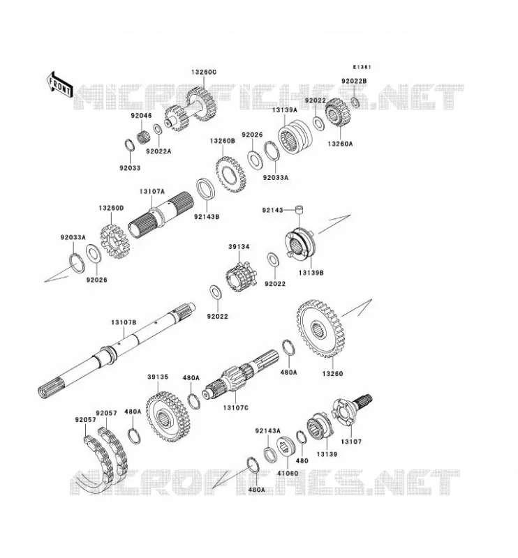 TRANSMISSION Kawasaki SSV 620 2011 MULE 4010 TRANS 4X4  KAF620RBF