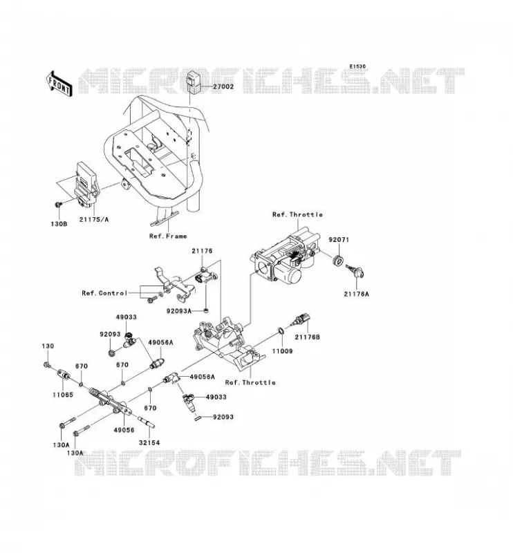 INJECTION CARBURANT Kawasaki SSV 620 2011 MULE 4010 TRANS 4X4  KAF620RBFA