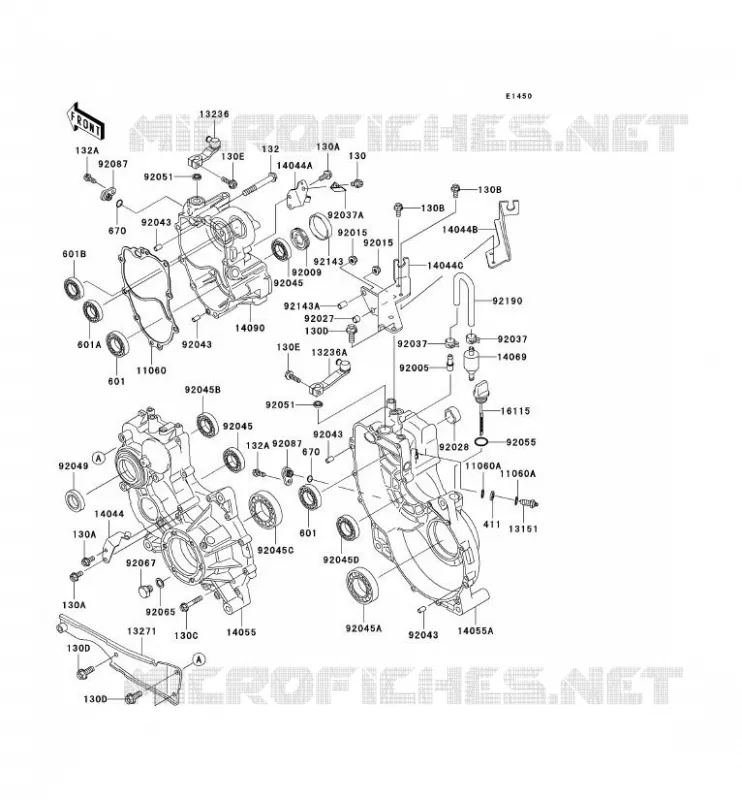 PONT Kawasaki SSV 620 2011 MULE 4010 TRANS 4X4  KAF620RBFA