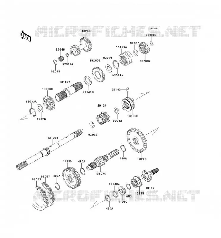 TRANSMISSION Kawasaki SSV 620 2012 MULE 4010 TRANS 4X4  KAF620RCFA