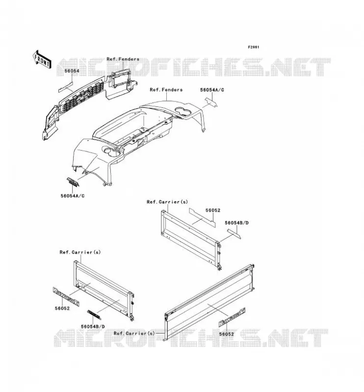 STICKER Kawasaki SSV 620 2013 MULE 4010 TRANS 4X4  KAF620RDF