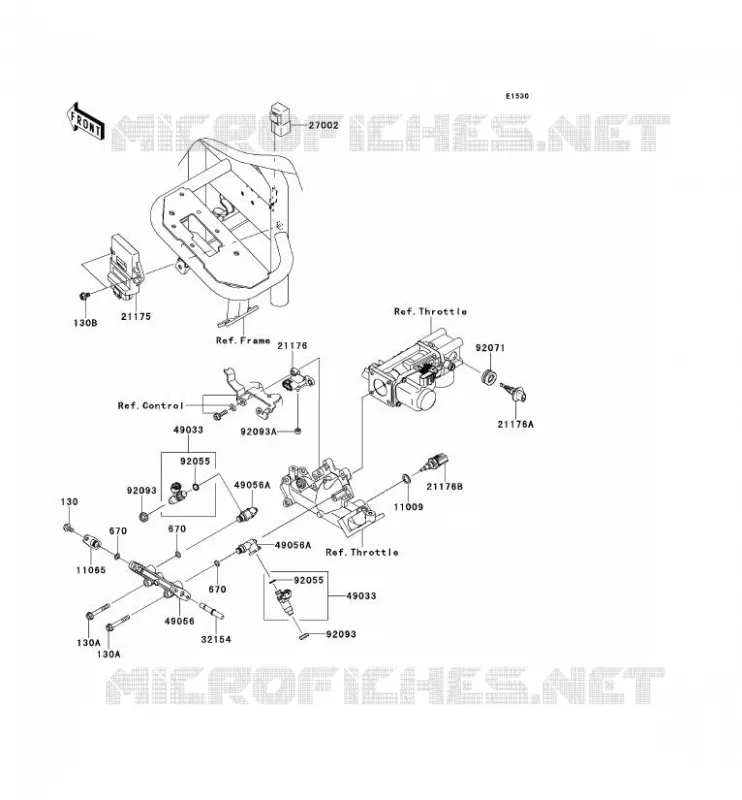 INJECTION CARBURANT Kawasaki SSV 620 2013 MULE 4010 TRANS 4X4  KAF620RDF