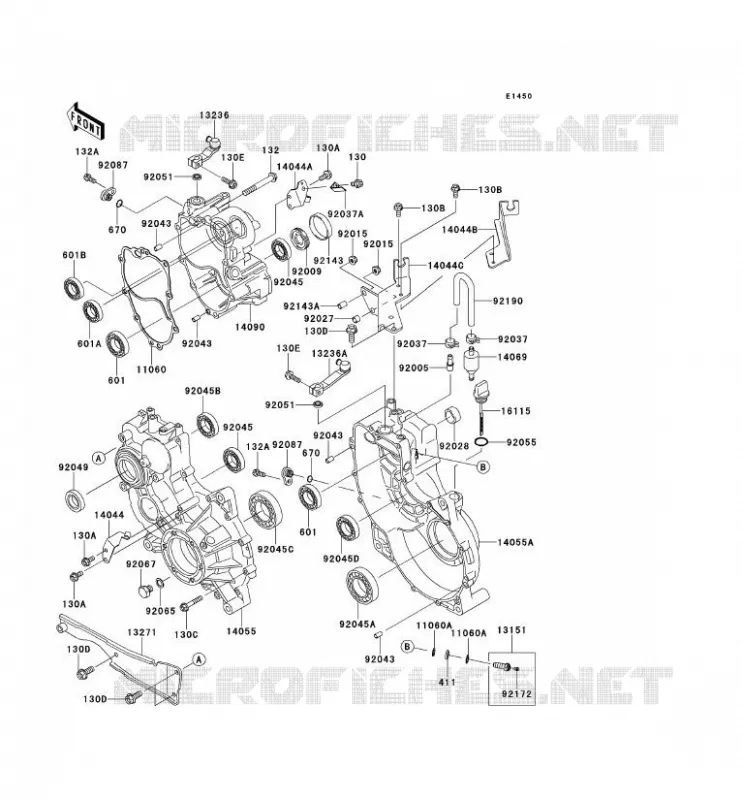 PONT Kawasaki SSV 620 2013 MULE 4010 TRANS 4X4  KAF620RDFA