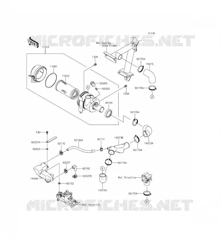 FILTRE A AIR Kawasaki SSV 620 2015 MULE 4010 TRANS 4X4  KAF620RFF