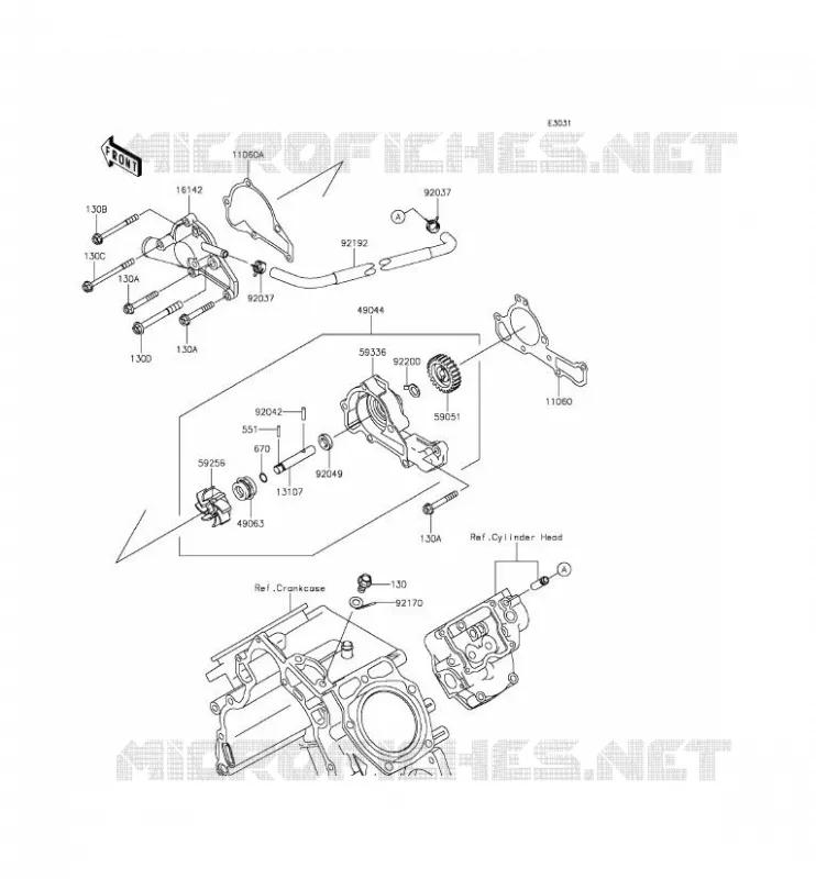 POMPE &Agrave; EAU Kawasaki SSV 620 2016 MULE 4010 TRANS 4X4  KAF620RGF
