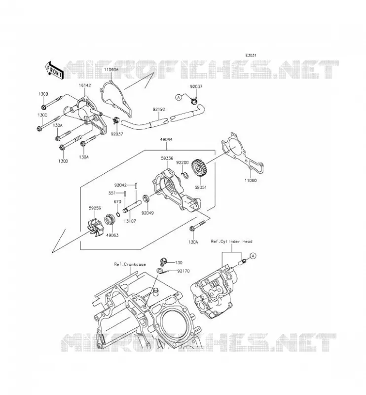 POMPE &Agrave; EAU Kawasaki SSV 620 2016 MULE 4010 TRANS 4X4  KAF620RGF