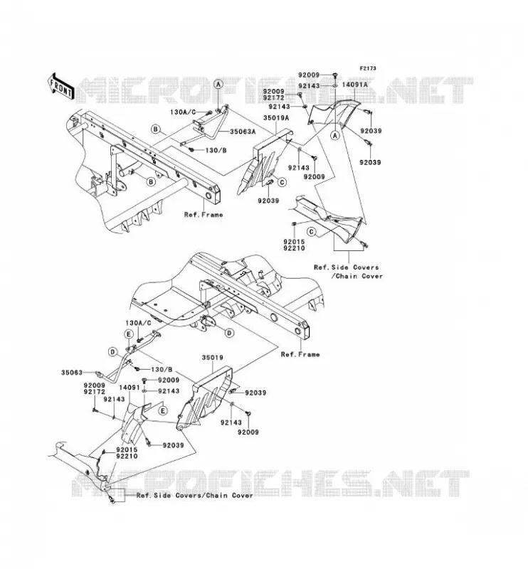 BAVETTE Kawasaki SSV 620 2011 MULE 4010 TRANS 4X4  KAF620SBF