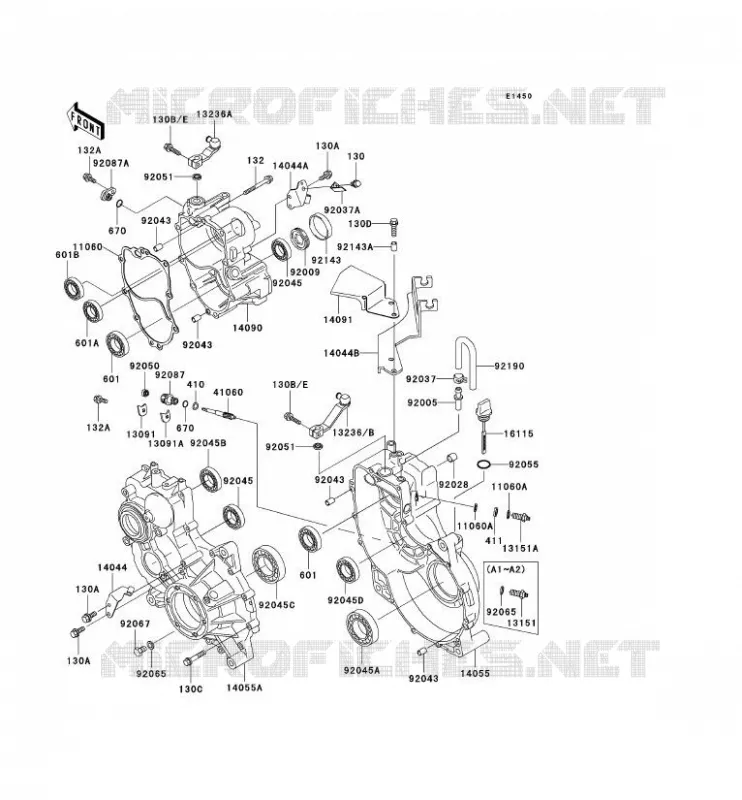 PONT Kawasaki SSV 950 2000 MULE 2510 DIESEL  KAF950-A1