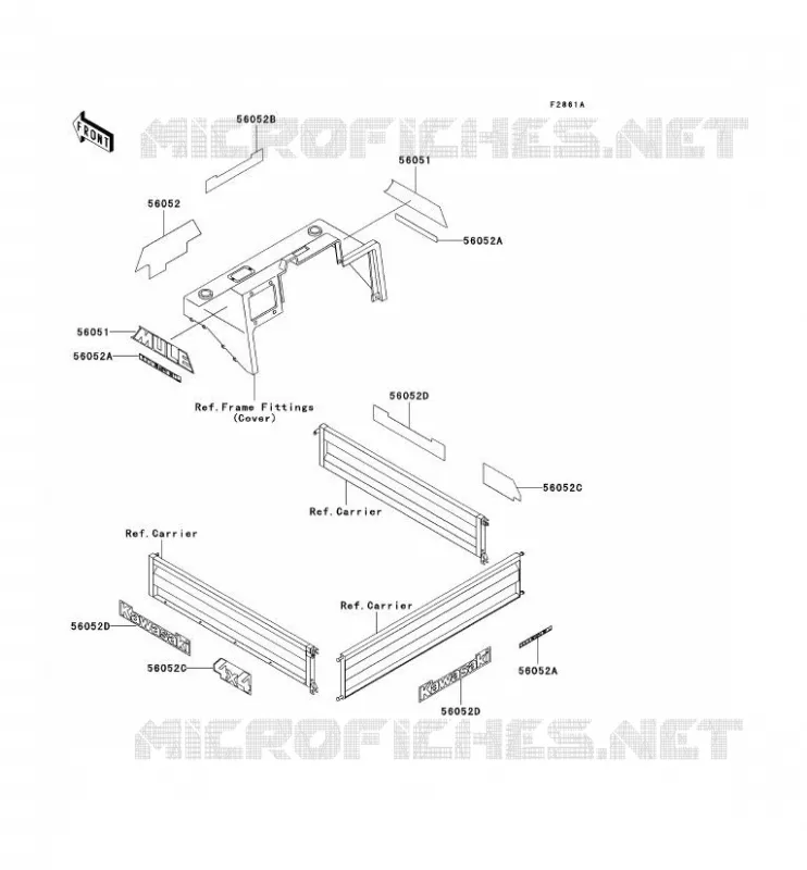 STICKER Kawasaki SSV 950 2002 MULE 2510 DIESEL  KAF950-A3