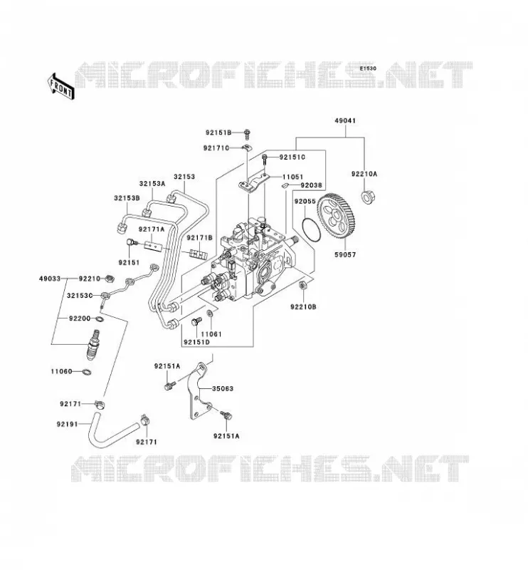 INJECTION CARBURANT Kawasaki SSV 950 no_year MULE 2510 DIESEL  KAF950-A3