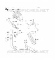 PEDALE DE FREIN/LEVIER ACCELERATEUR pour Kawasaki MULE 3010 DIESEL 4X4 2006