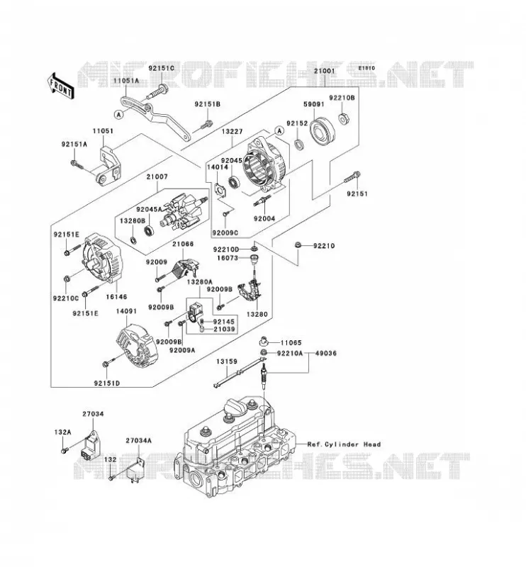 G&Eacute;N&Eacute;RATEUR Kawasaki SSV 950 2006 MULE 3010 DIESEL 4X4  KAF950B6F