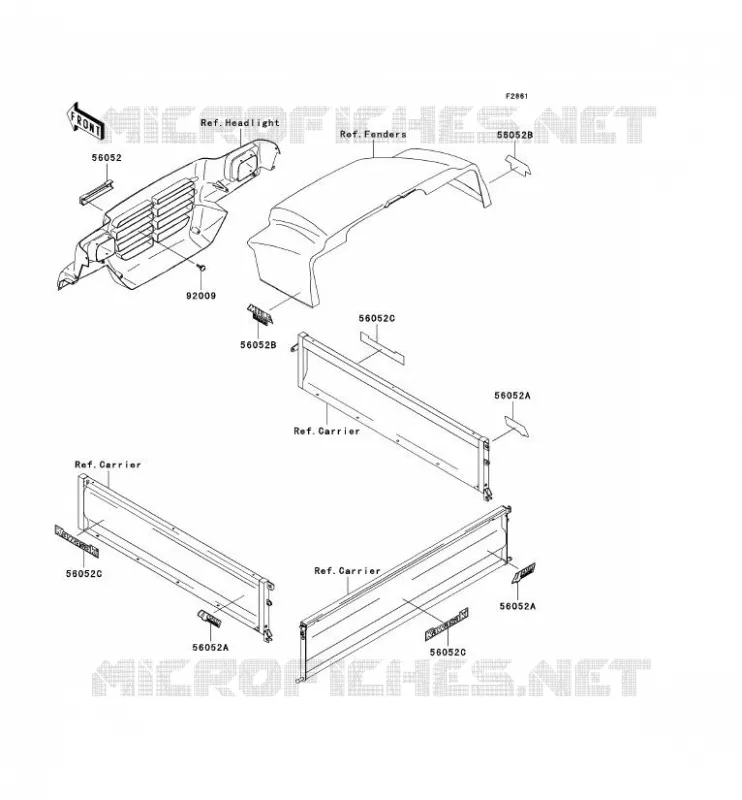 STICKER Kawasaki SSV 950 2006 MULE 3010 DIESEL 4X4  KAF950B6F