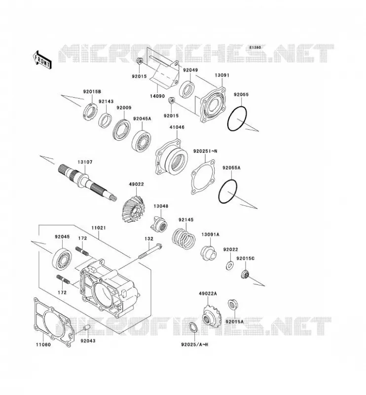 CARDAN Kawasaki SSV 950 2007 MULE 3010 DIESEL 4X4  KAF950B7F