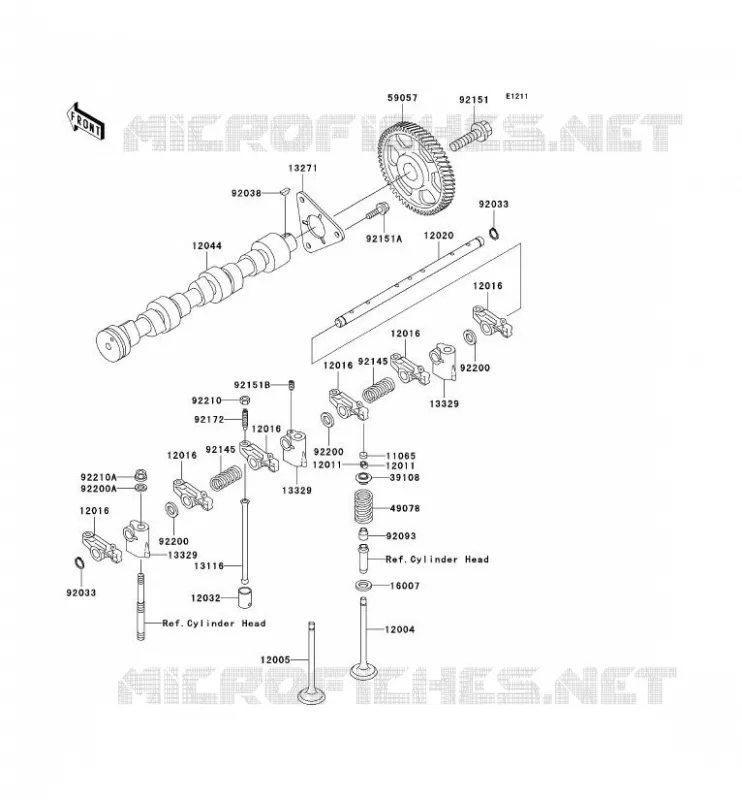 SOUPAPE/ARBRE A CAME Kawasaki SSV 950 2007 MULE 3010 TRANS 4X4 DIESEL  KAF950C7F