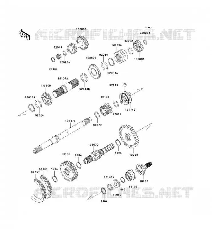 TRANSMISSION Kawasaki SSV 950 2007 MULE 3010 TRANS 4X4 DIESEL  KAF950C7F