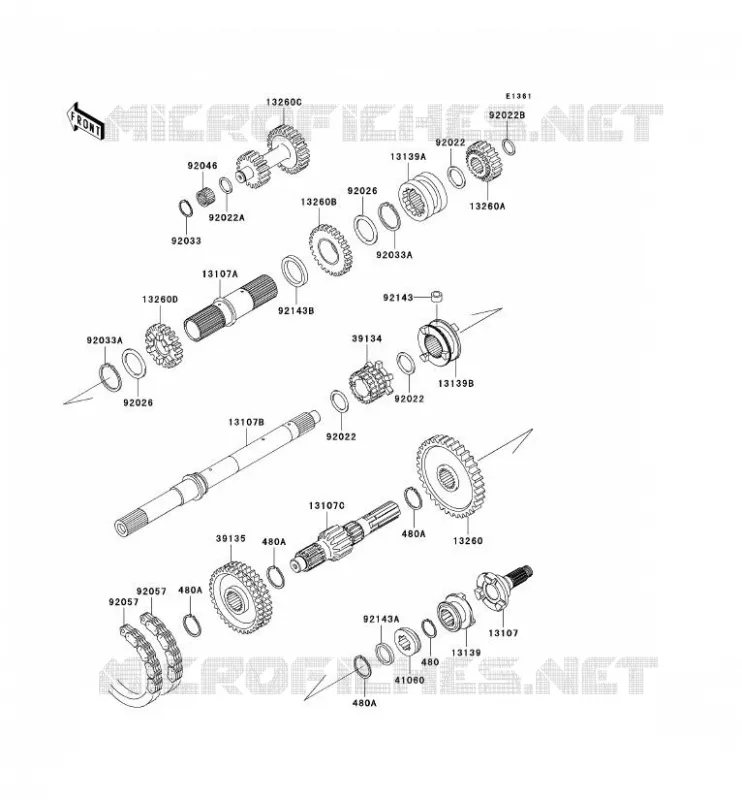 TRANSMISSION Kawasaki SSV 950 2007 MULE 3010 TRANS 4X4 DIESEL  KAF950C7F